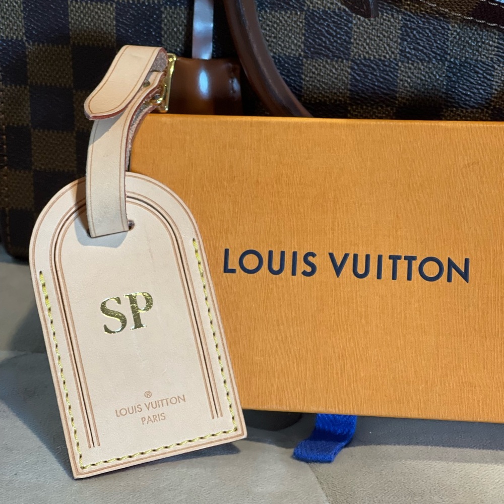 Louis Vuitton luggage Tags, set of two. - Picture 3 of 7